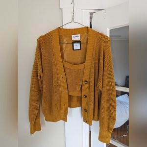 Callahan Knitwear Em Cardigan 2 piece set sz M